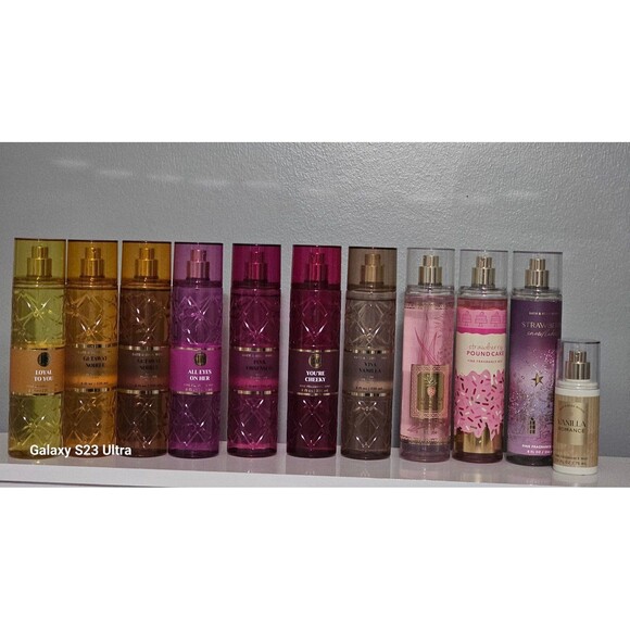 Bath and Body Works 10 Full Size Fine Fragrance Mist Bundle - Picture 1 of 4